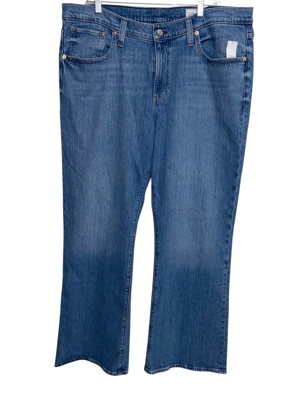 Gap 2026 Jeans Womens Size 18/ 34 Relaxed Straight Mid Rise Denim Medium Wash